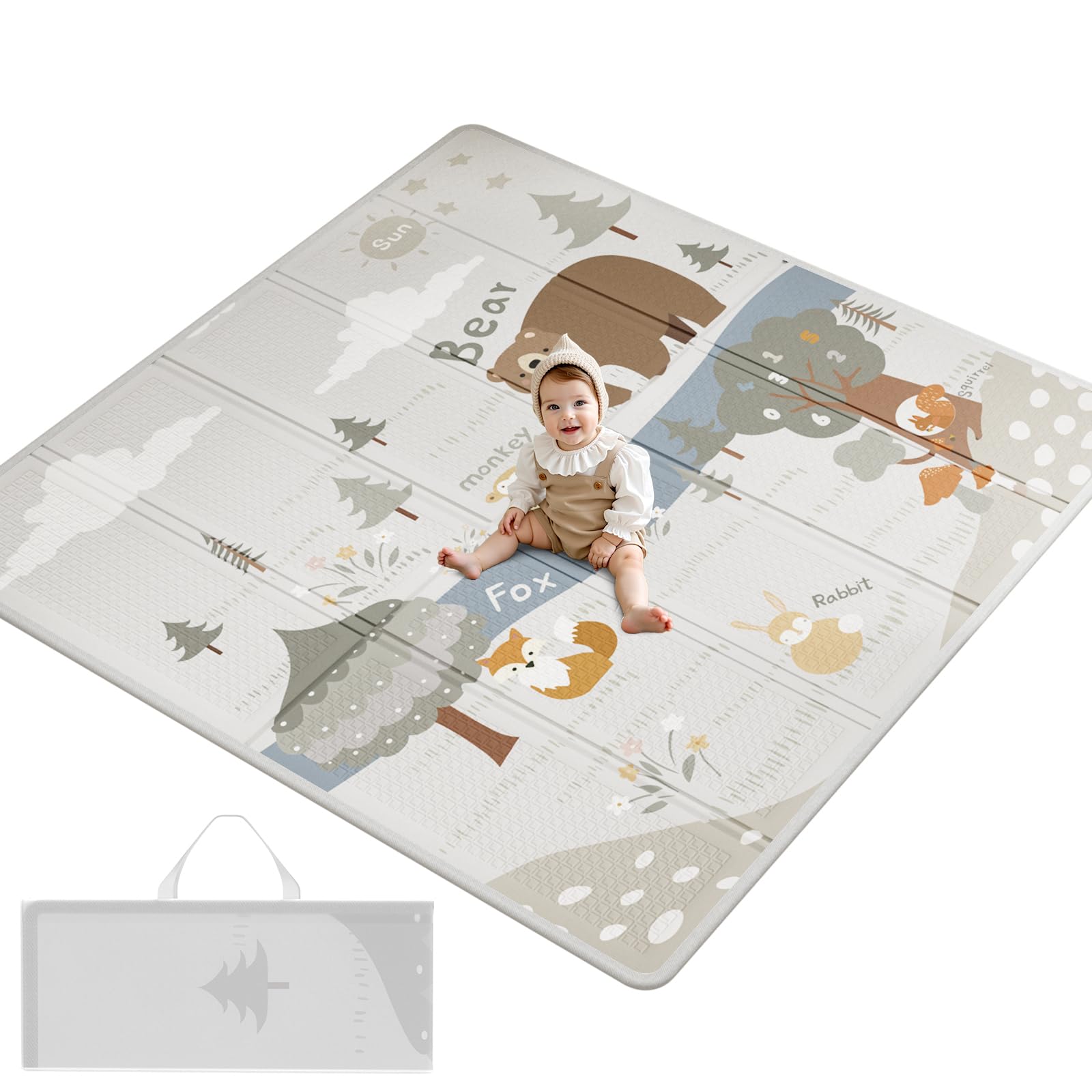 ハリファイバー　プレイマット Amazon.com : Fodoss Baby Play Mat, 59x59inch Play Mat, 0.4 in